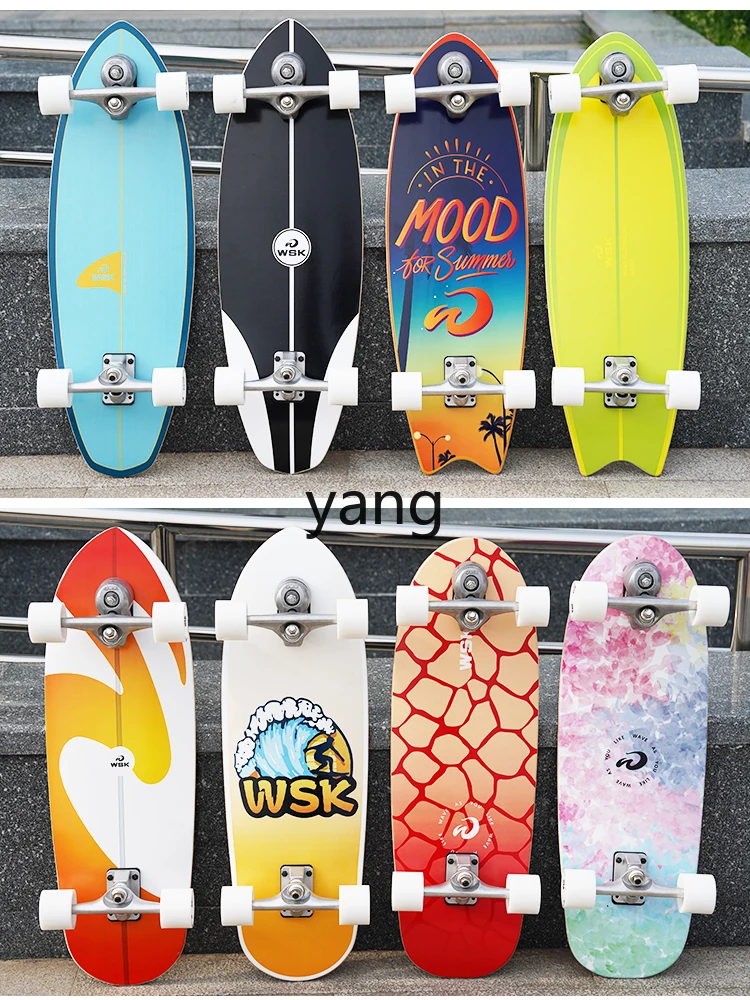 Yjq Land Surfboard Skateboard Beginner Professional Land Punching Board Children Adult Scooter