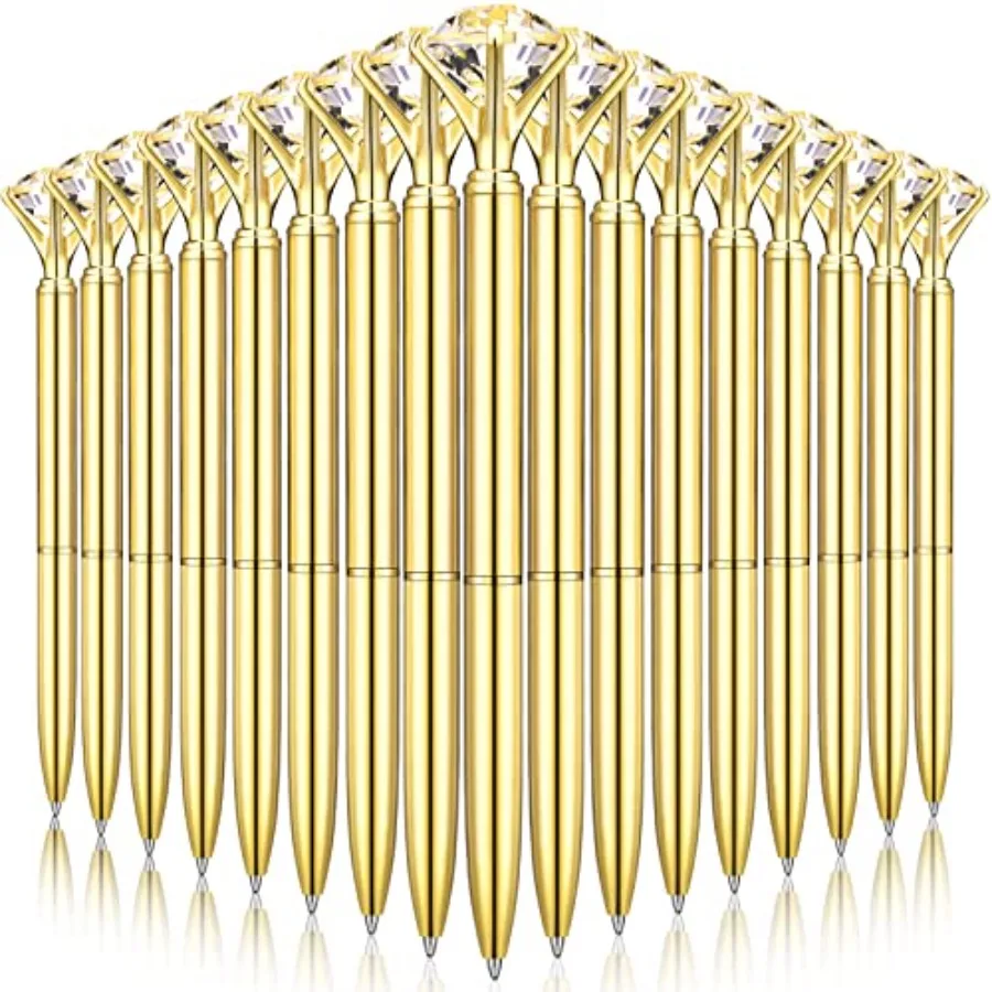 

Набор из 50 ручек с кристаллами и стразами, металлические блестящие шариковые ручки с чернилами для свадебных вечеринок и подарков на девичник