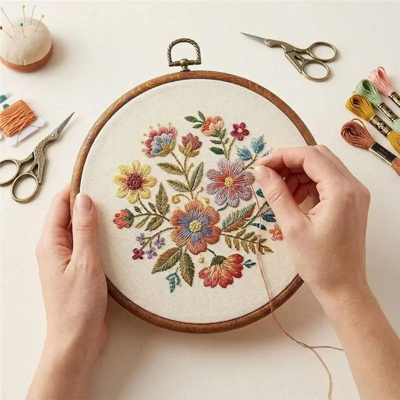 NEW HOT In Stock-2 Pcs 8 Inch Embroidery Hoop, For Display Round