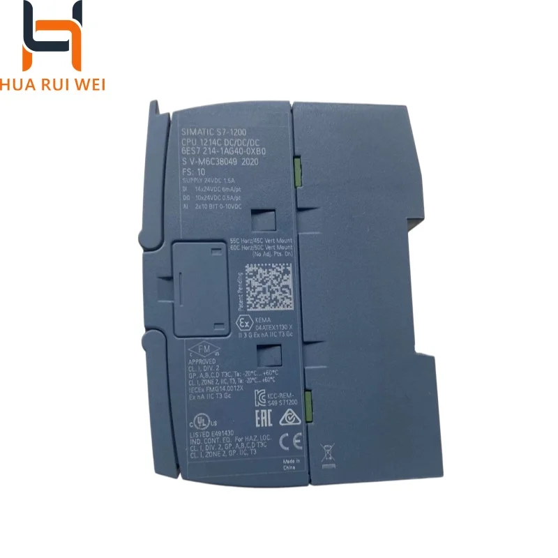 2026 New Original PLC S7-1200 Module 6ES7214-1AG40-0XB0 Stock Compact CPU 1214C 6es7 214-1ag40-0xb0 Programming Controller