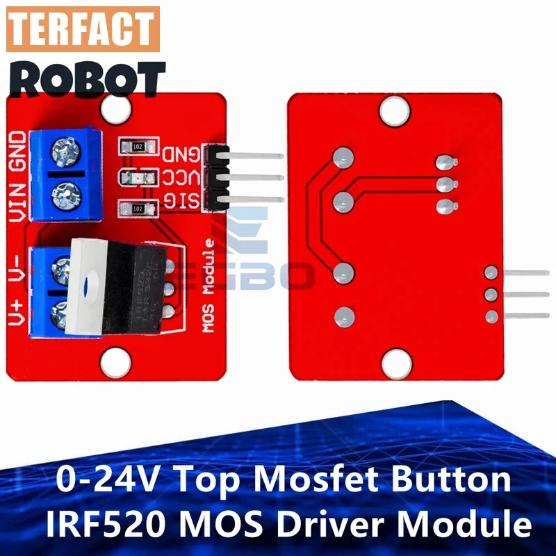 1~10PCS Módulo Driver MOSFET IRF520 0-24V para Arduino MCU ARM Raspberry Pi