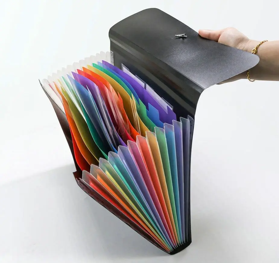 Красочная упаковка для органов из полипропилена, 7 сеток, 13 сеток, папка для радужных органов, офисная папка Amazon