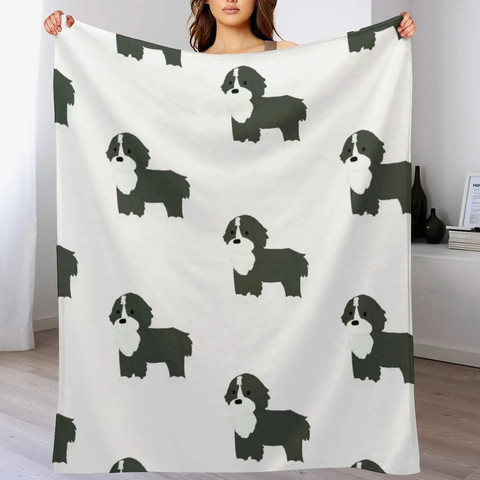 

Bernedoodle Throw Blanket Weighted Sofa Throw Luxury Designer christmas gifts Blankets