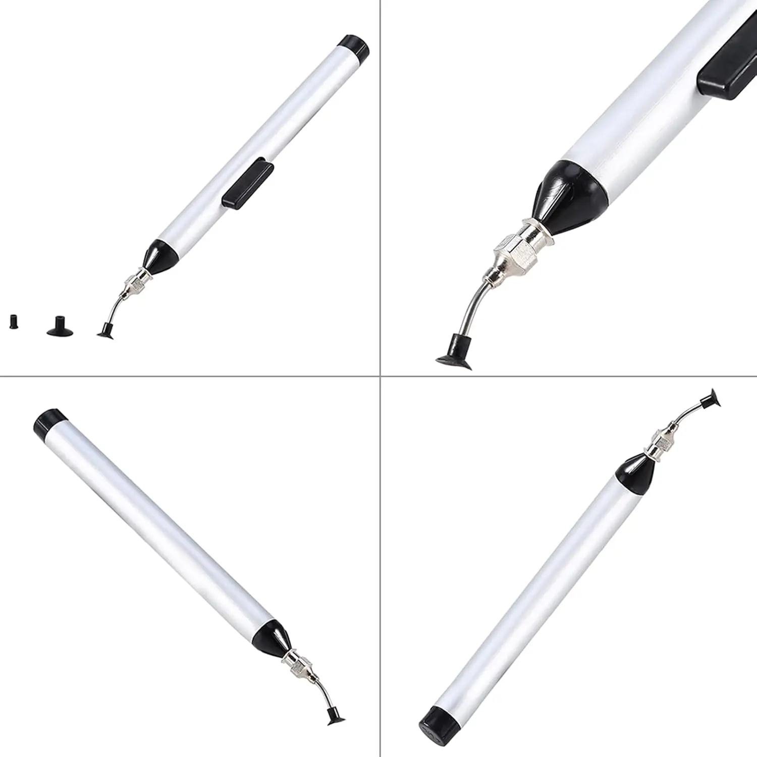 دليل مجموعة أقلام شفط المكنسة الكهربائية 3 فوهات مصلحة الارصاد الجوية IC النازع رقاقة أداة إزالة للهاتف PCB إصلاح استبدال الملقط