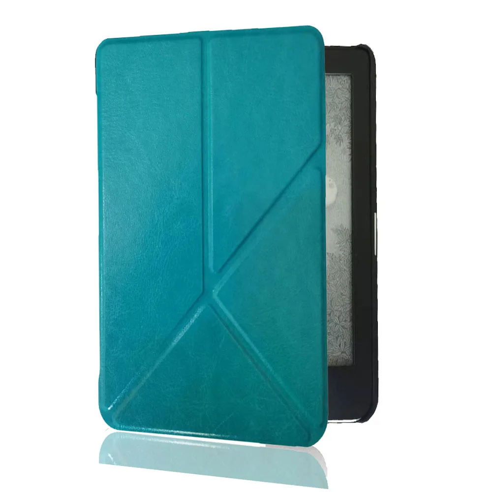 

6 inch E-Reader Case Magnetic Auto Wake/Sleep Folio Stand Case PU Leather Shockproof Screen Protector for Kobo Clara HD (N249)