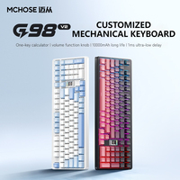 MCHOSE G98 V2 Mechanical Keyboard Customized Wireless Three Mode Bluetooth E-Sports Game Dedicated Full Key Hot Plug Keyboards