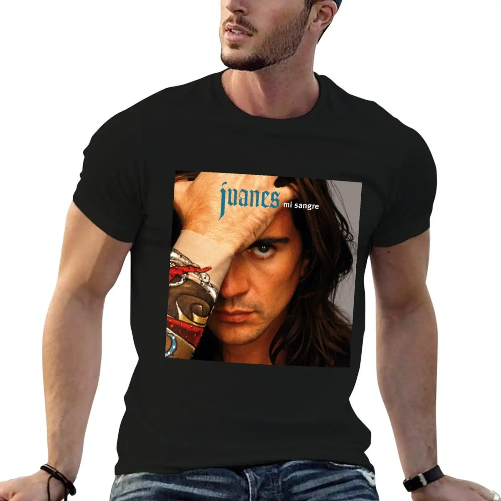 

Juanes sangre mi man man cotton 100% tshirt shirts t T-Shirt