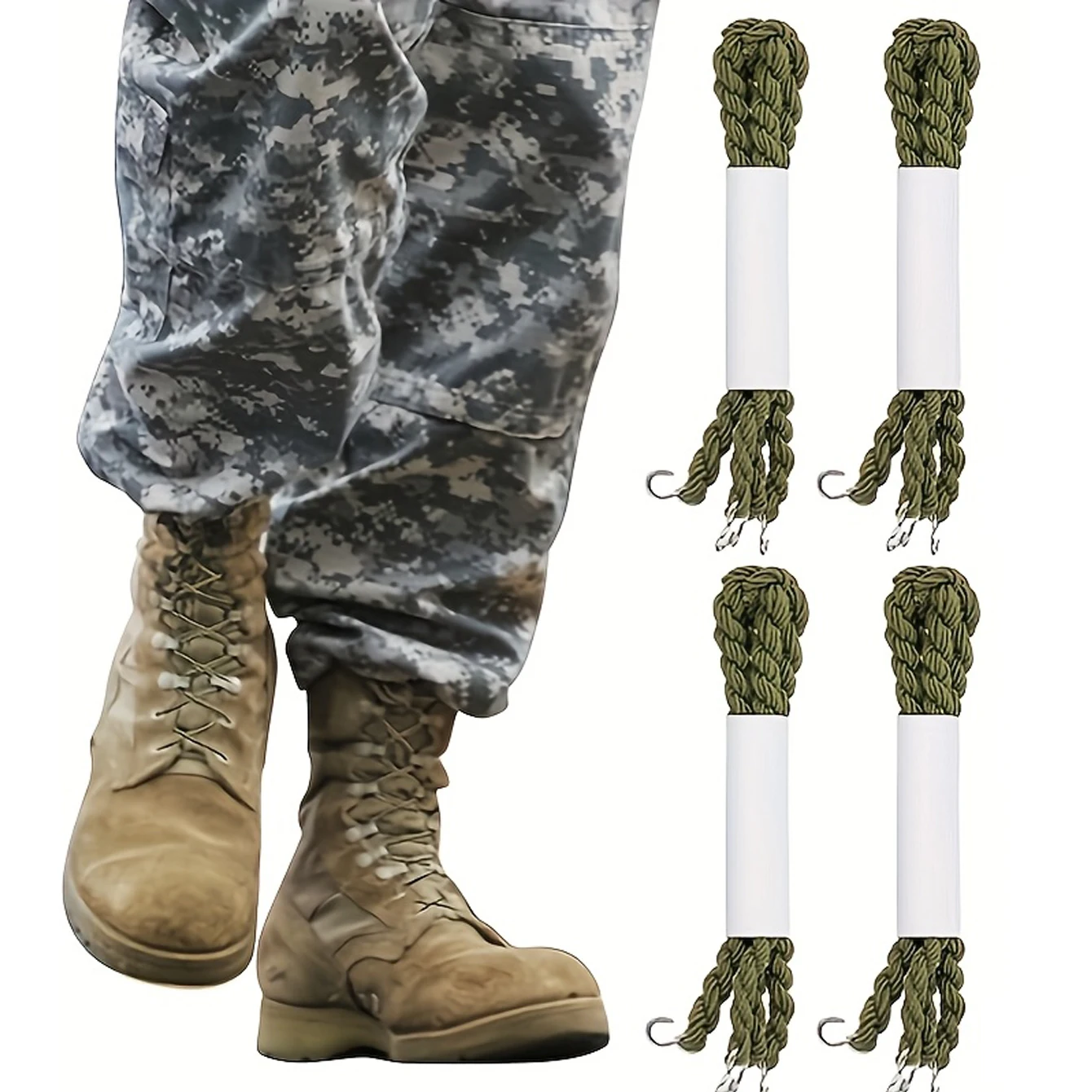 4 Colors for Wearing Boots, Elastic Ropes, Outdoor Cycling Leg, Binding Rope, Leg Fixing Rope, Curtain Binding Ropes