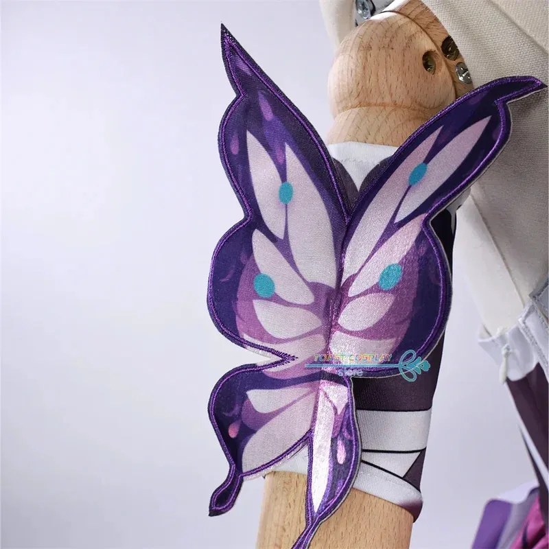 Castorice 코스프레 Honkai 스타 레일 Castorice 코스프레 의상 드레스 유니폼 할로윈 파티 역할 놀이 가발 신발 복장