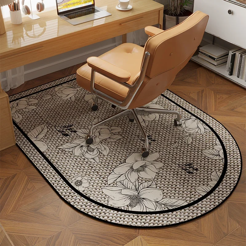 VIKAMA Luxury Style Arched Computer Chair Cushion Anti-Slip And Durable Desk Seat Floor Mat Office Carpet Home Decoration - view 3