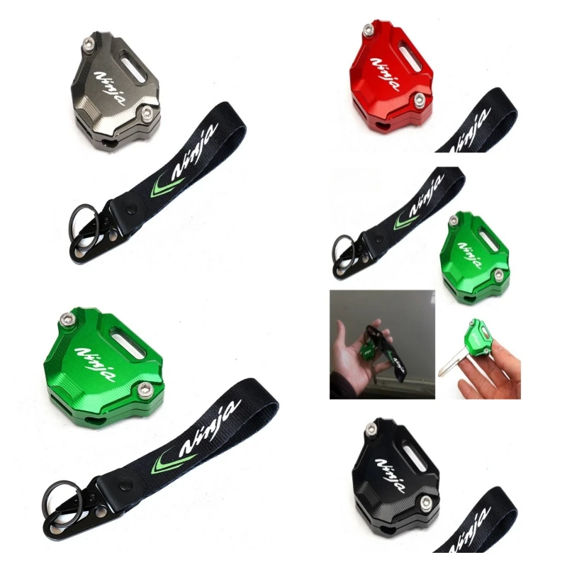 

Motorcycle modification car key case keychain suitable for Kawasaki ninja650 ninja400 1000SX ZX6R ZX10R original car matching