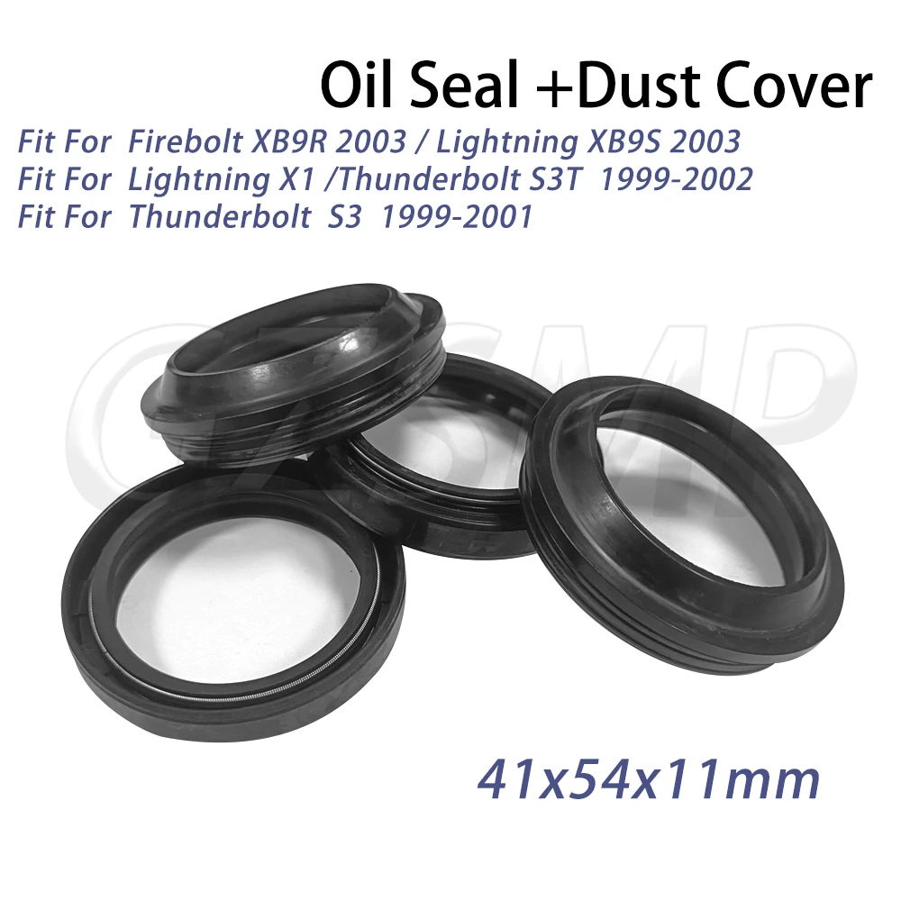 

Front Fork Oil Seal & Dust Cover 41x54x11 Fit for Buell Firebolt XB9R Lightning XB9S Lightning X1 Thunderbolt S3T S3