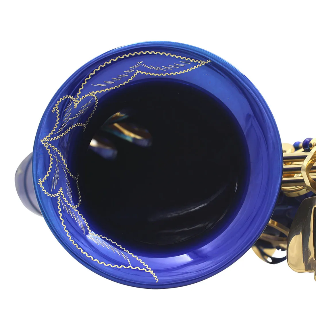 SLADE Eb Alto Saxophone E شقة الأزرق الذهب مفتاح آلات النفخ الخشبية مجموعة مع حقيبة حمل فرشاة تنظيف المعبرة وأجزاء