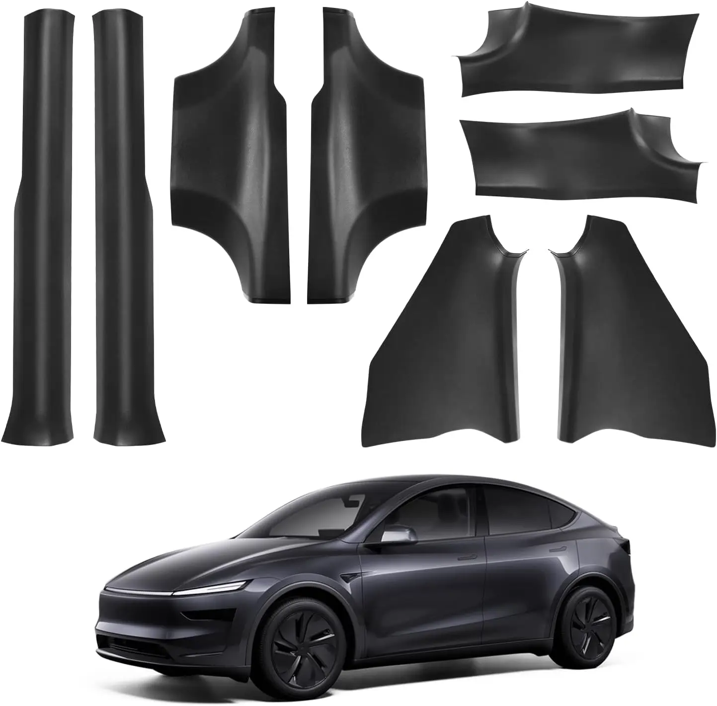 Türschwellenschutz für Tesla Model Y 2026 Juniper, vorderer und hinterer Türschwellenschutz, leicht zu reinigen, TPE, eingelassen, LHD-Modell – Detail 1