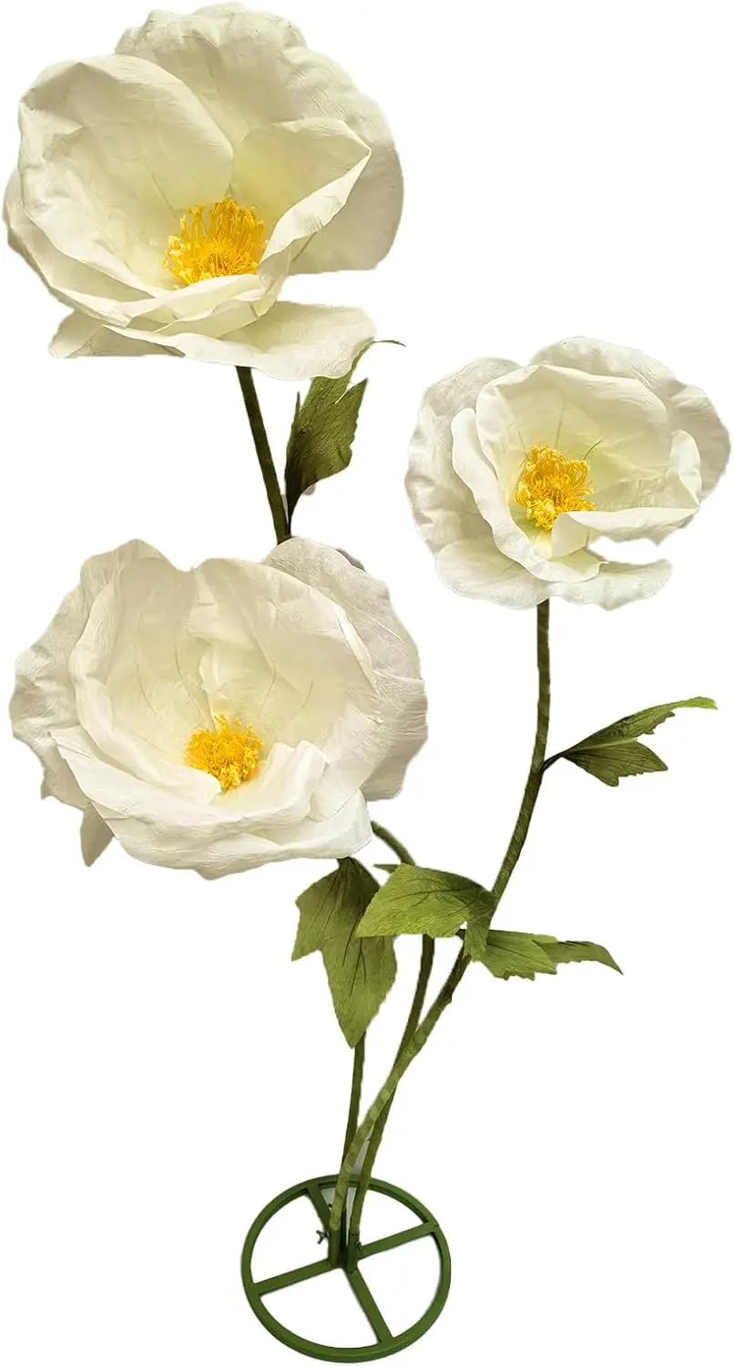 

3 шт. гигантские искусственные цветы 3D декоративные цветы водонепроницаемые для дома и улицы, для свадьбы, вечеринки, центральная часть, реалистичные красочные B