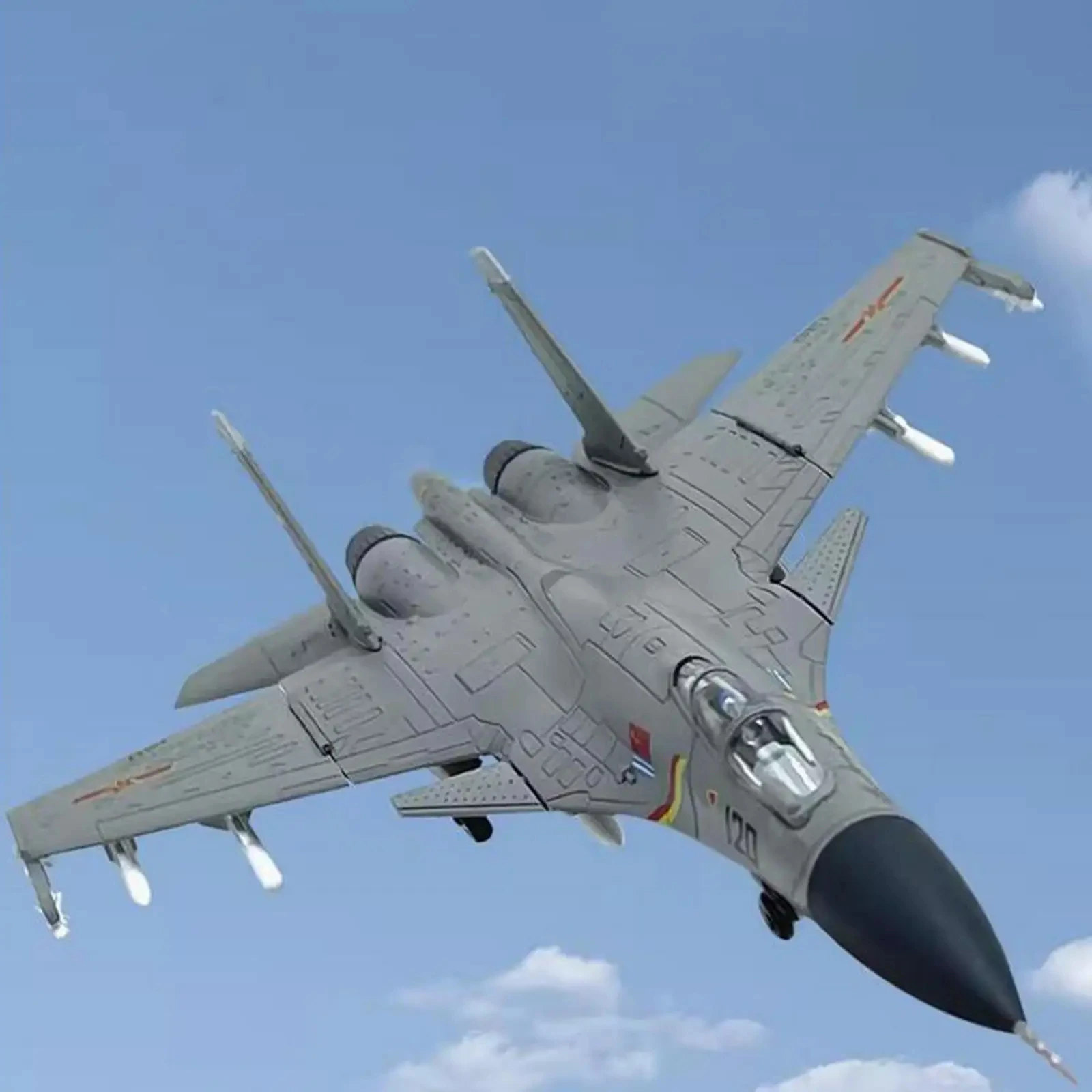 

Chinese J15 1/100 Scale Fighter Alloy Model airplane (including base) Scale model Home placement collection and decoration Creat