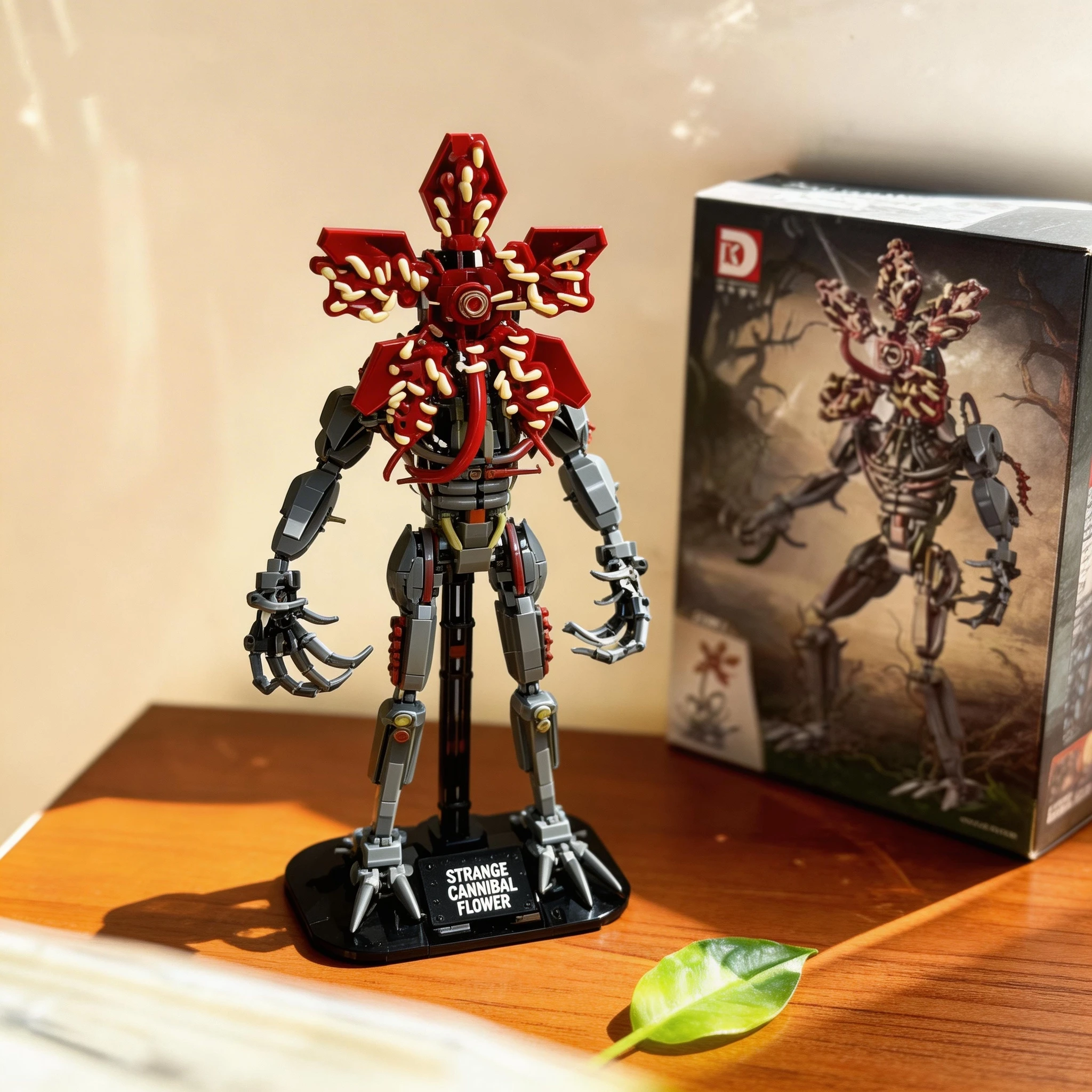 Horror Movie Stranger Chomper Figure Orchid Monsters Model Building Block Sets Toys Collector's Figure for  Halloween Gift