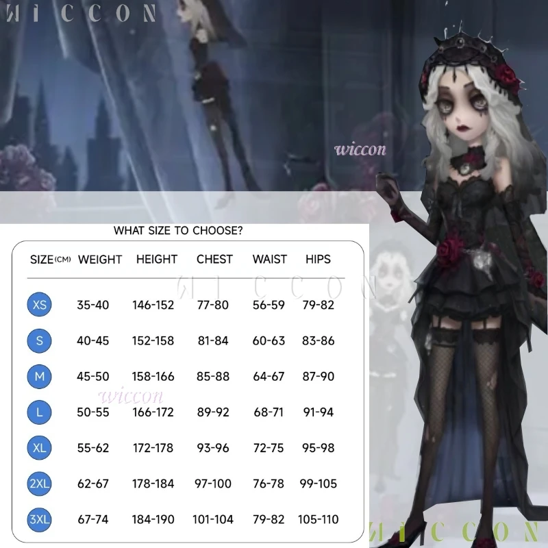 Juego Identity V, un personaje, psicólogo sobreviviente, Ada Mesmer, noche de brujas sin amanecer, disfraz de Cosplay, traje completo