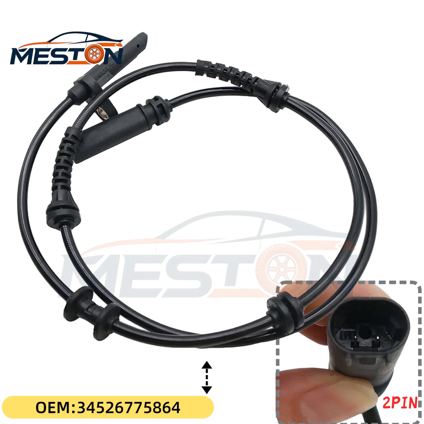 

OEM 34526775864 ABS Wheel Speed Sensor Rear Left/Right for BMW 5 E60 6 E63 7 F01 3148990086 6775864 0265007983 Auto Parts