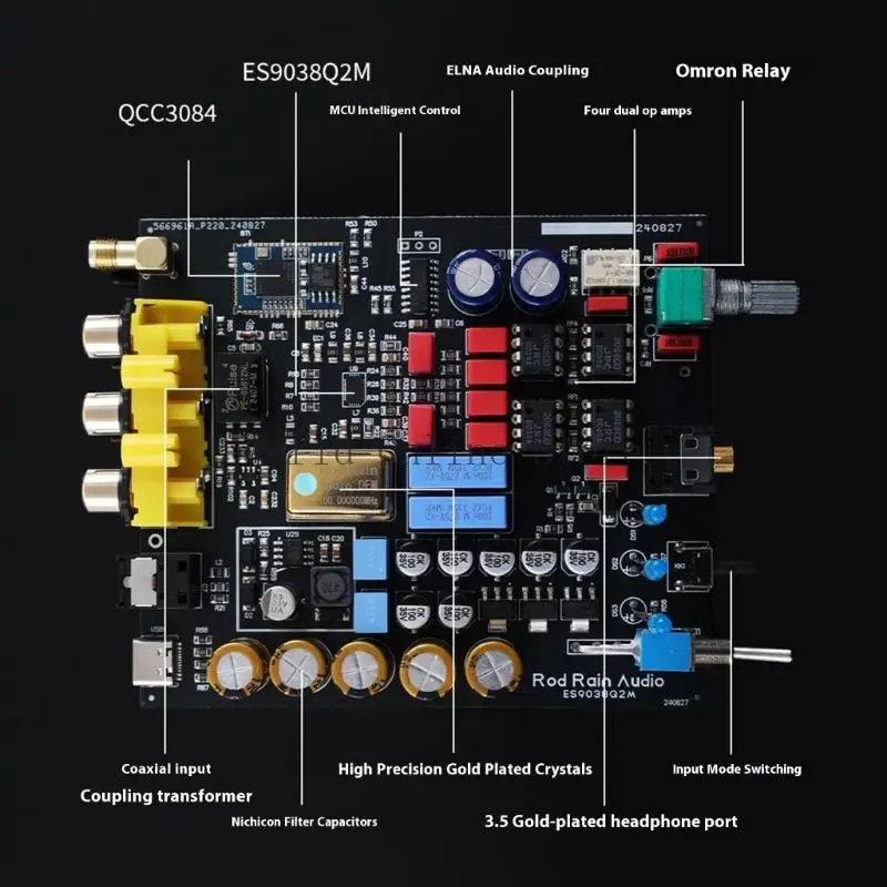 Multiple Scene Tuning Decoding Featuring ES9038 Chip Full Format Compatibility 87HC