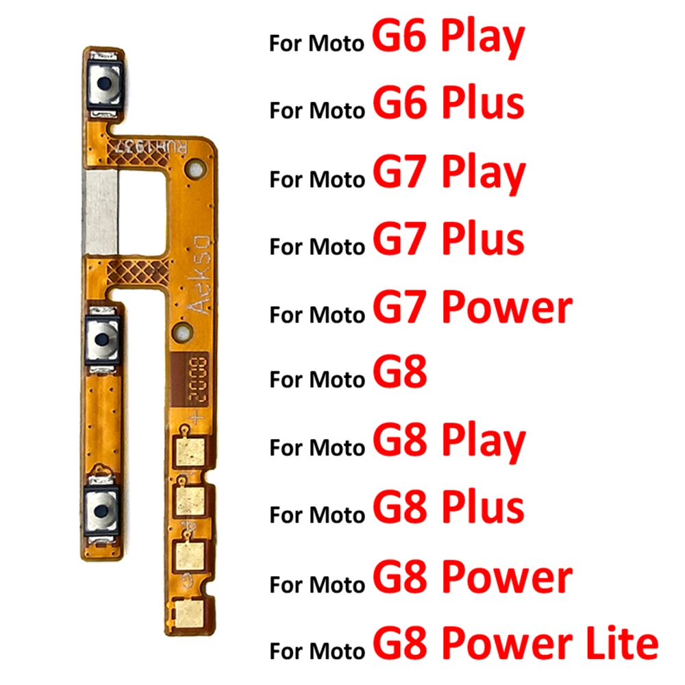 Power On Off Volume Side Button Key Flex Cable For Motorola Moto G4 G5 G5s G6 G7 G8 G9 Plus Play Power Lite