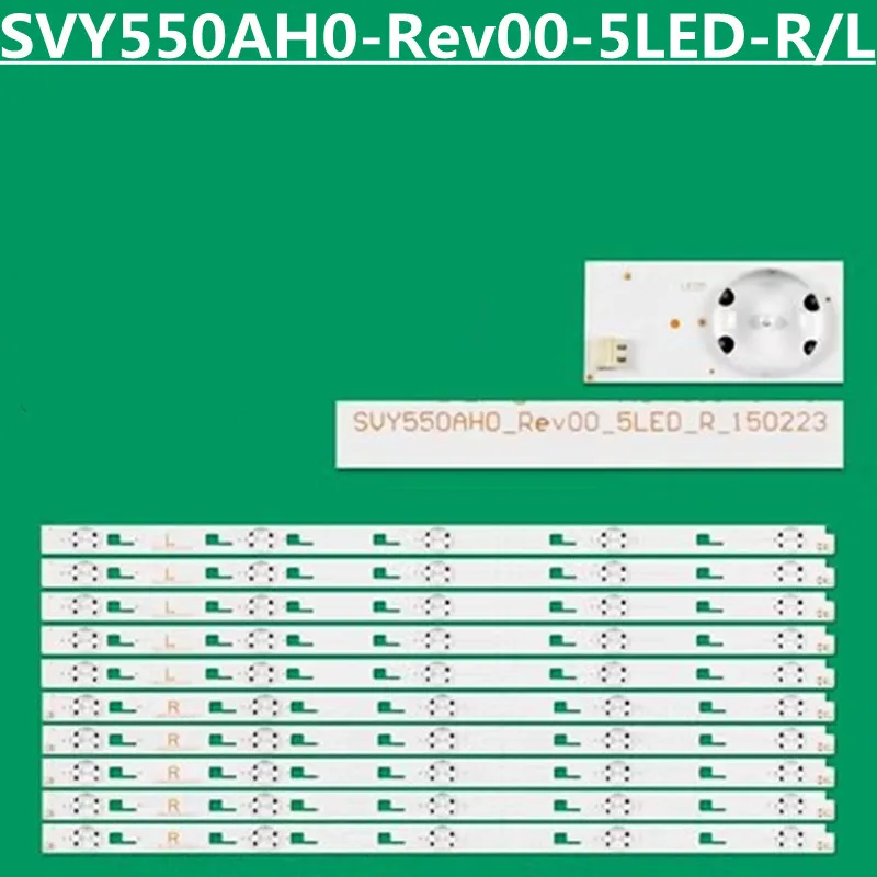 

New LED Backlight Strip For SVY550AH0-Rev00-5LED-R/L-150223 SYV5544 KD-55X7000D KD-55X8000C KD-55X8005C KD-55X9000C LSY550FN01