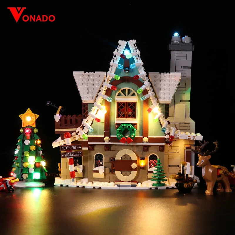 مجموعة إضاءة LED عالية الجودة لـ Lego 10275 Elf Club House (إضاءة LED فقط، بدون نموذج كتل) تصميم دقيق للياقة المثالية