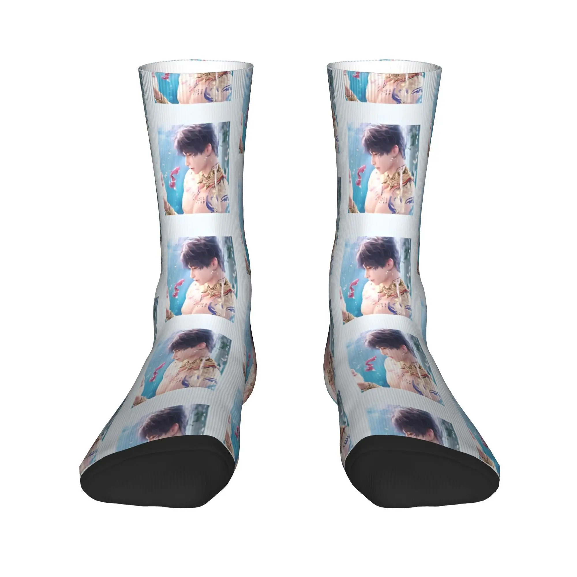 جوارب الحب والمساحة العميقة، جوارب الخريف، جوارب رجالية عصرية ناعمة قابلة للتنفس، تصميم جوارب خارجية غير قابلة للانزلاق