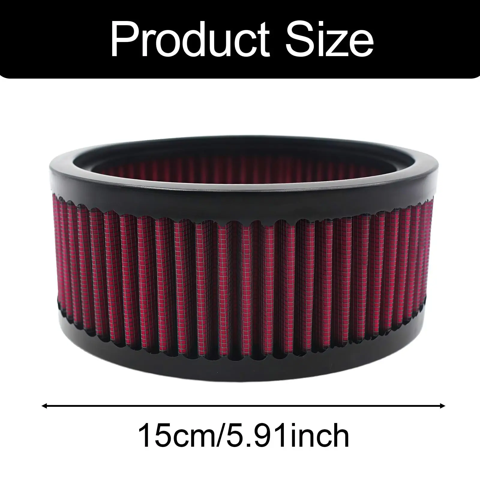 

Motorcycle Air Cleaner Efficient Oil Capacity High Flow Intake Filter Direct Repair Part for Motorcycles