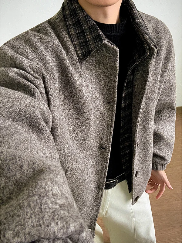 

Мужская зимняя куртка в американском стиле, в клетку, из фланели, с флисовой подкладкой, утолщенным воротником, новая модная модель, двусторонняя, из полиэстера...