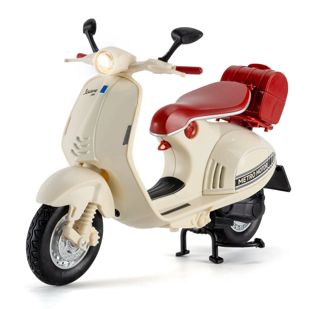 

1:12 Vintage Scooter Alloy Motorcycle Model - Die-Cast Toy for Boys Kids, Collector Display Decor, Christmas Birthday Gift