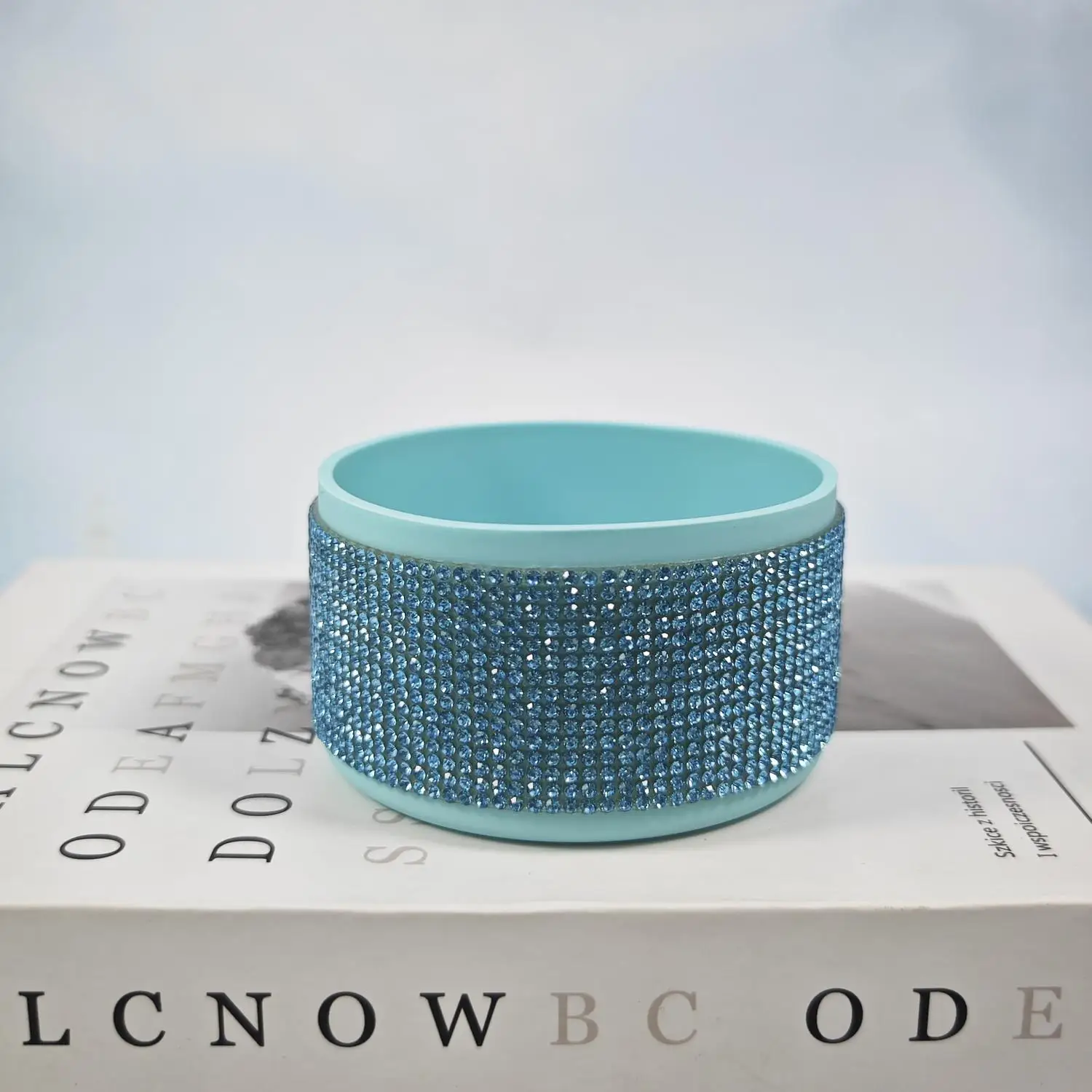 For Stanley Blue Diamond Silicone Cup Sleeve Tumbler Space Cup Protector Hot-Selling Eco-Friendly Heat-Insulating Drink Holder