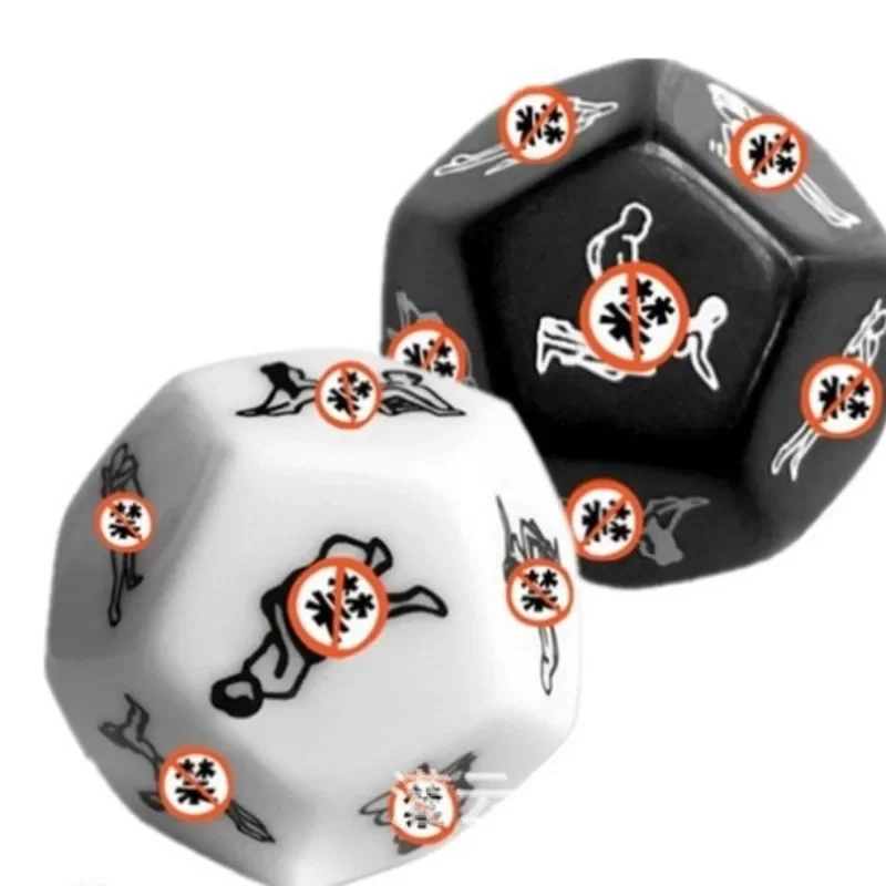 12-zijdige speeltjes voor koppels Grappige seksdobbelstenen Spel voor volwassenen Erotische liefde Sexy houding Voorspel Liefhebbers Humor Spel Speelgoed Romantisch feest