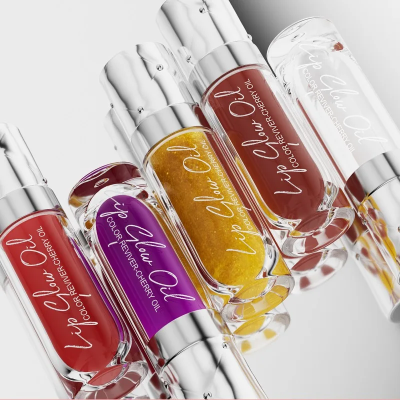 Aceite de brillo de labios con brillo de espejo, fórmula no pegajosa ligera con agua con cuidado hidratante, resistente a la transferencia, desgaste duradero, 10 colores