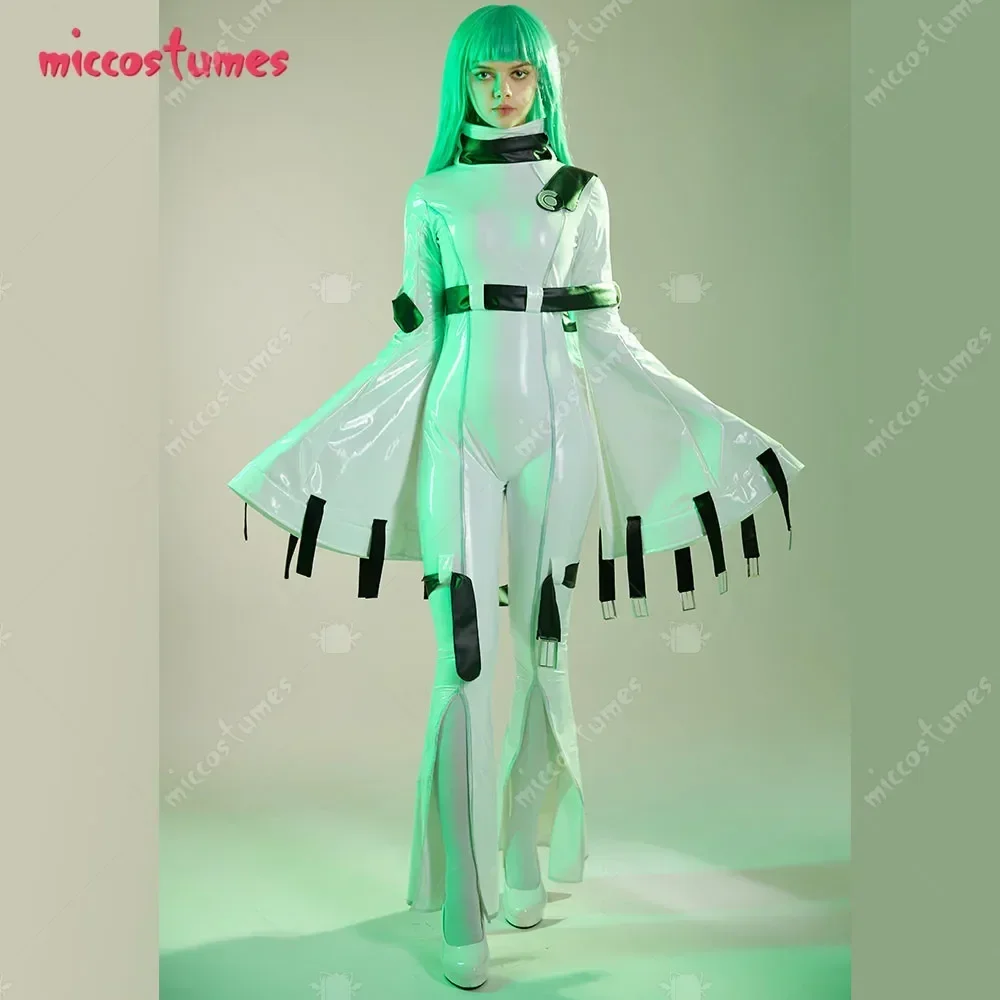 Miccostumes Women's Anime C Costume Halloween Cosplay Costume with Choker and Stockings