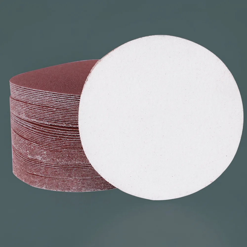 For Leji Brown Alumina Sanding Pad Hook Loop Flocked Sandpaper Disc For Wood Metal Grinding Polishing Repairing Hardware