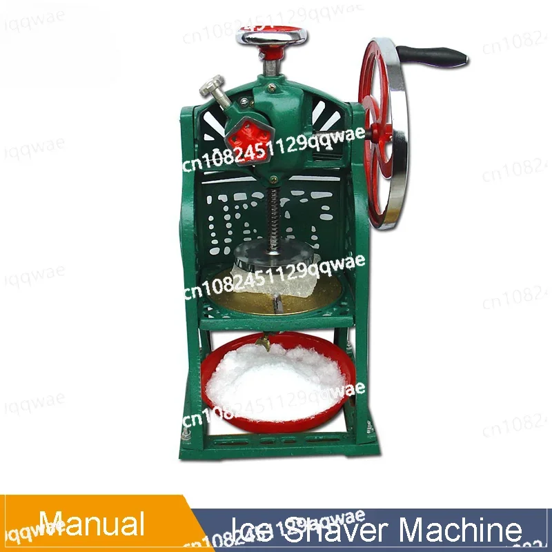 Manual Snow Ice Shaver Machine Hand Crack Ice Crusher,Heavy Duty Iron Shaved Ice Machine