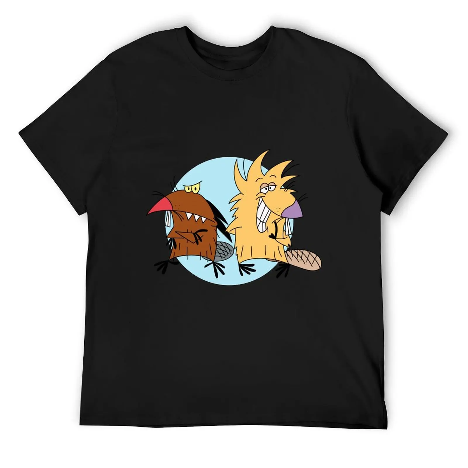 THE ANGRY BEAVERS T-Shirt blue archive plus sizes quick drying shirts graphic tee men