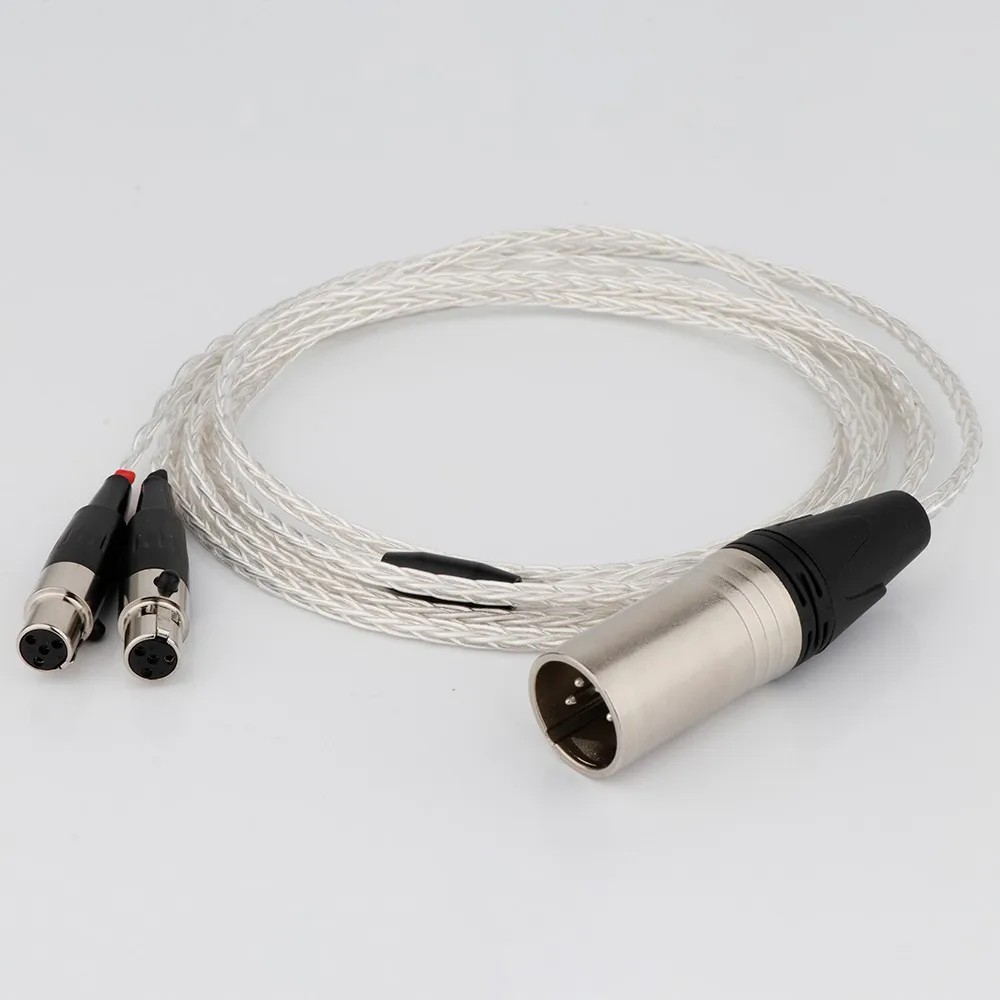 

Preffair 8 Cores HiFi Cable 4-pin XLR Balanced Male for Audeze LCD-2, LCD-3, LCD-4, LCD-X, LCD-XC