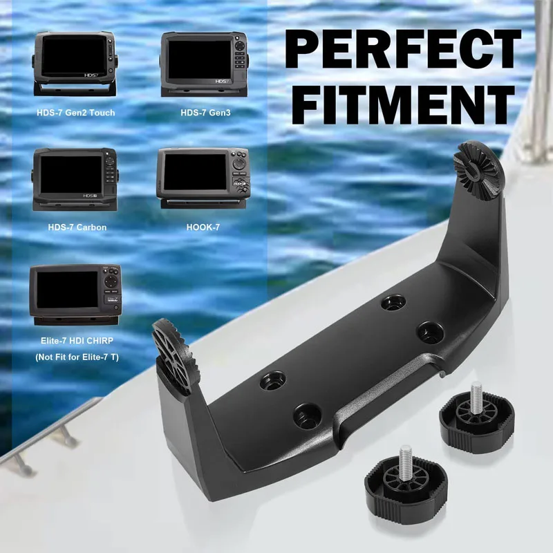 000-11019-001 Gimbal Mounting Bracket with Knobs ​for HDS-7 Gen2 Gen3 Hook-7 Elite-7 Touchscreen Models - Black