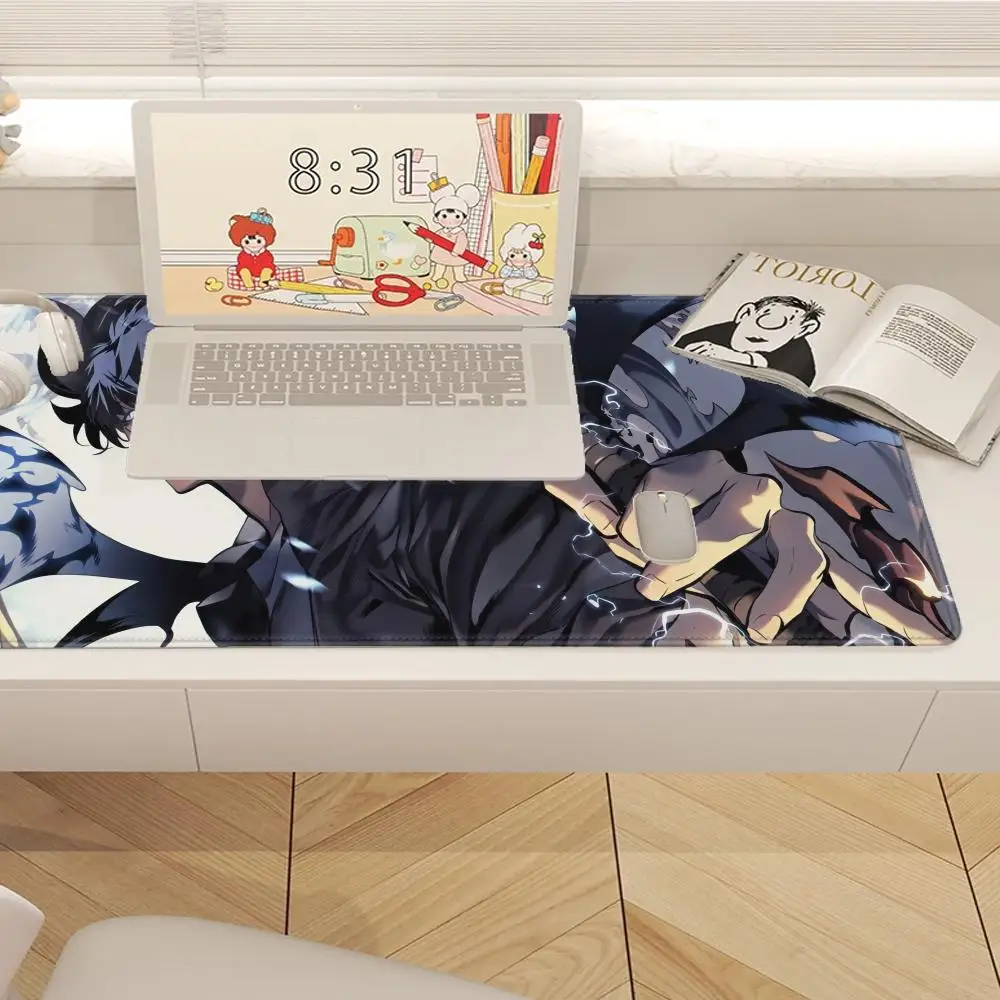 Gaming Mouse Pad Solo L-Leveling Laptop Office Home Thickened Computer Keyboard Mousepad Tapis De Souris Giving Gifts To Friends