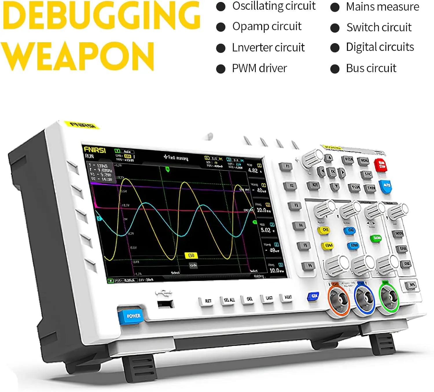 FNIRSI 1014D PLUS Digital Oscilloscope 2-In-1 Dual Channel Input Signal Source 100MHz* 2 Analog Bandwidth 1GSa/s Sampling Rate
