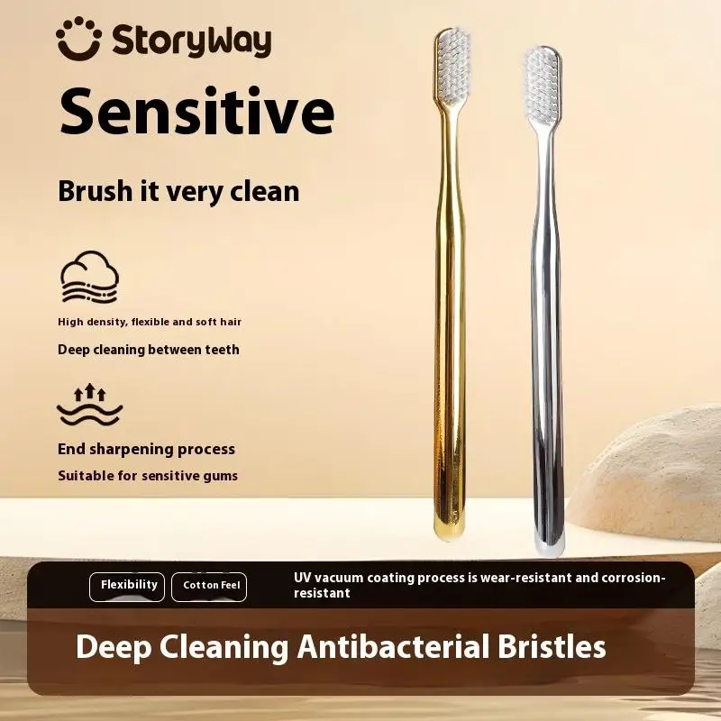 

Advanced Luxury Adult Soft Bristle Manual Toothbrush Sensitive Gum Deep Cleaning Family Oral Care Travel Portable Washing Daily