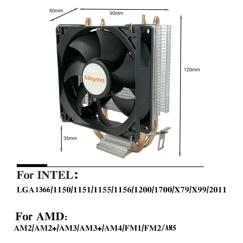 CPU Kühler X99 PC Prozessor Kühler Ventilador Für Intel LGA 1366 1150 1151 1155 1700 2011X99X79 AMD AM3 AM4 AM5 PC Kühler