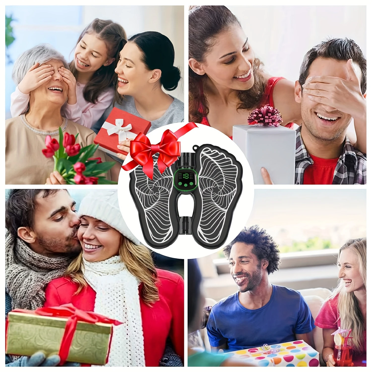 Массажер для ног, складной электронный массажер для ног и и икр, массаж ног