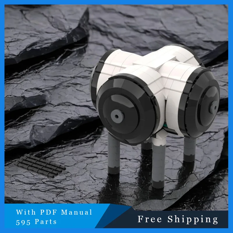 595 pezzi di blocchi di costruzione modulari con scomparto bianco del mare profondo modello educativo giocattoli di assemblaggio fai da te set per ragazzi regali di compleanno per adulti