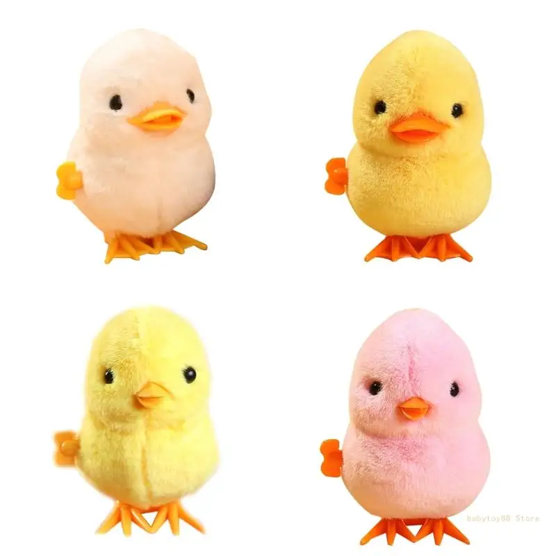 

Y4UD Chicken Duck Wind Up Toy for Kids Toddler Clockwork Walking Jumping Animal Toy