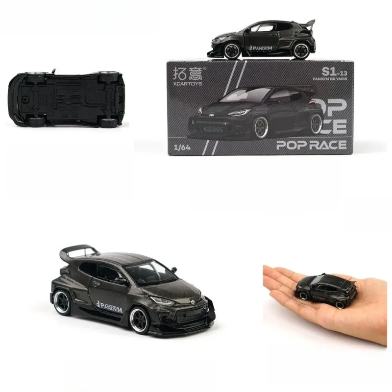 XCARTOYS POPRACE 1/64 Toyota GR Yaris Pandem Widebody Alloy Static Diecast Model JDM Display Ornament