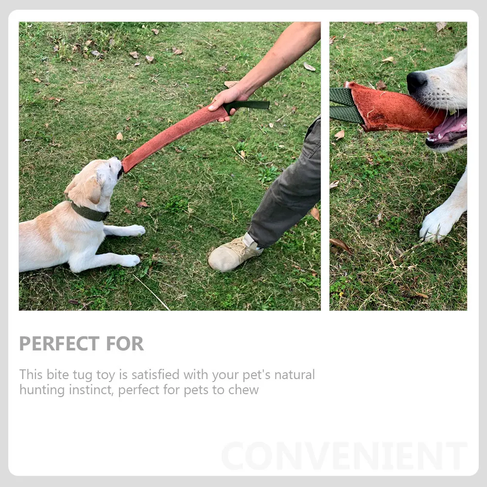 

Bite Stick Biting Outdoor Training Molar Tug Cowhide Chew Toys Small Tug Chew Toys Biting Interactive Pet Bite Plaything Dogs