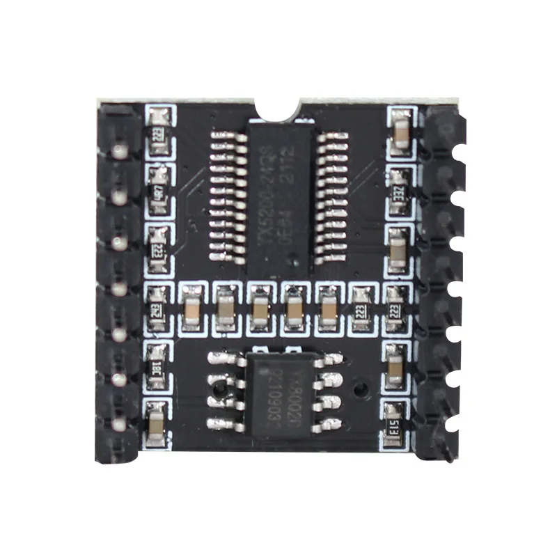 50PCS Mini UART Serial MP3 Audio Module MP3-TF-16P With YX5200-24QS Chip TF Card Music Player Board
